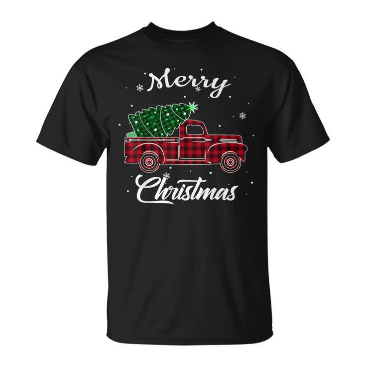 christmas shirt with truck and tree