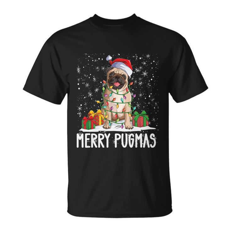 Merry Pugmas 2022 Xmas Pug Christmas Party Pug Lover Tshirt V2 Unisex T-Shirt