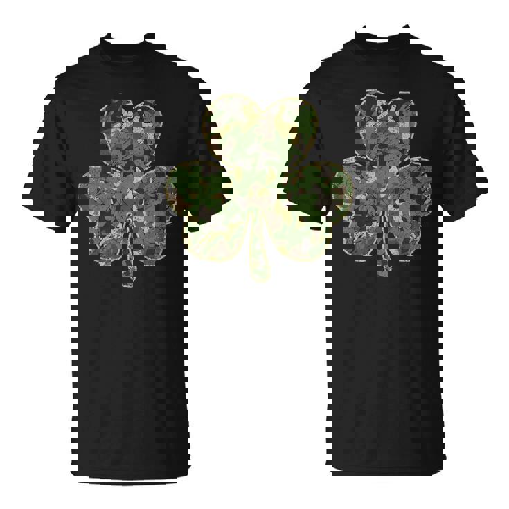 Military Family - St Patricks Day Camo Shamrock Camouflage Unisex T-Shirt