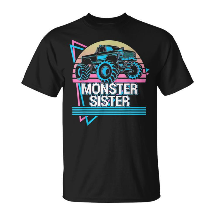 Monster Truck Sister  Retro Vintage Monster Truck  Unisex T-Shirt