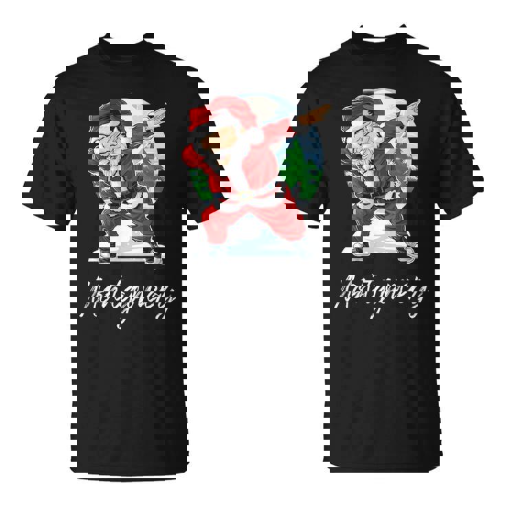 Montgomery Name Gift Santa Montgomery Unisex T-Shirt