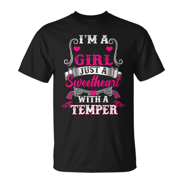 Im A Month Girl With A Temper Personalized Custom Template T-shirt