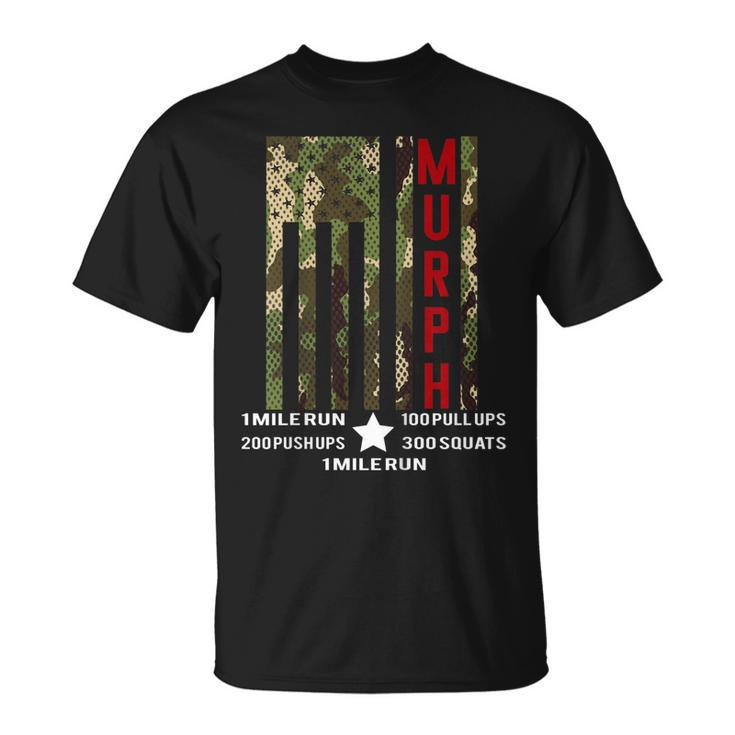 Murph Challenge Shirt Memorial Day Workout Wod Camo Gym Gear Unisex T-Shirt