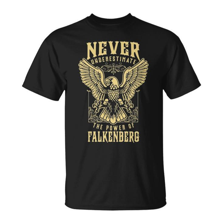 Never Underestimate The Power Of Falkenberg  Personalized Last Name Unisex T-Shirt
