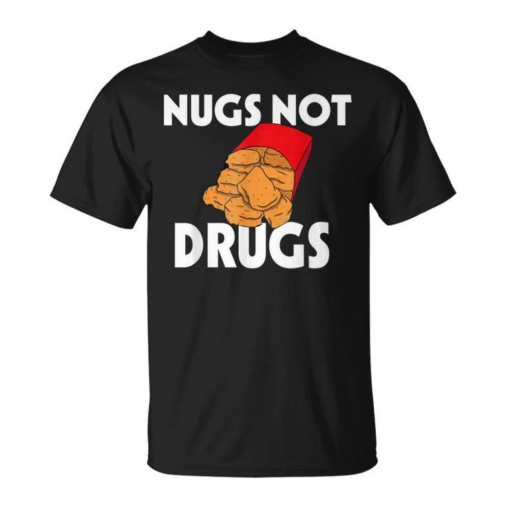 Nugs Not Drugs Delicious Chicken Nugget Bucket V3 T-Shirt