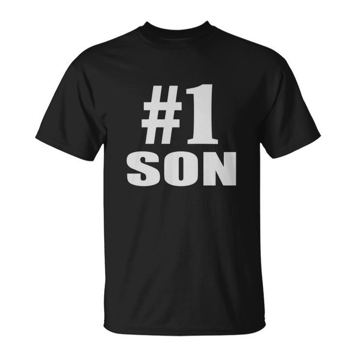 Number One 1 Son T-shirt