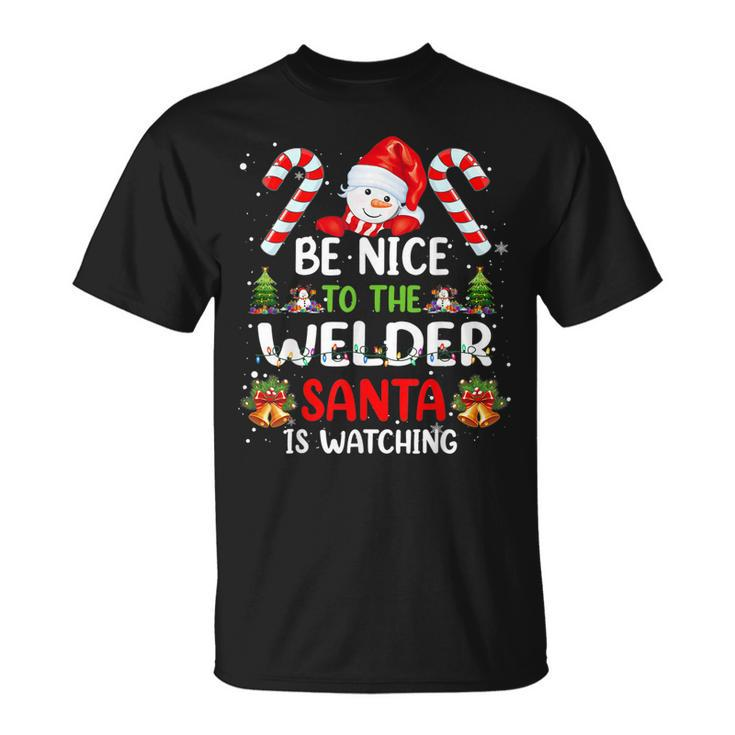 Nurse Christmas - Be Nice To The Nurse Santa Is Watching T-shirt