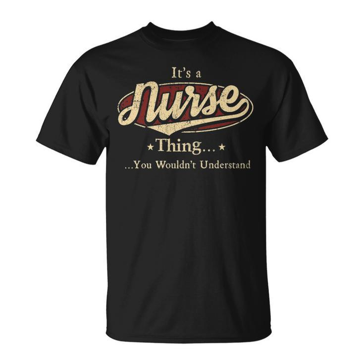Nurse  Personalized Name Gifts  Name Print S  With Name Nurse Unisex T-Shirt