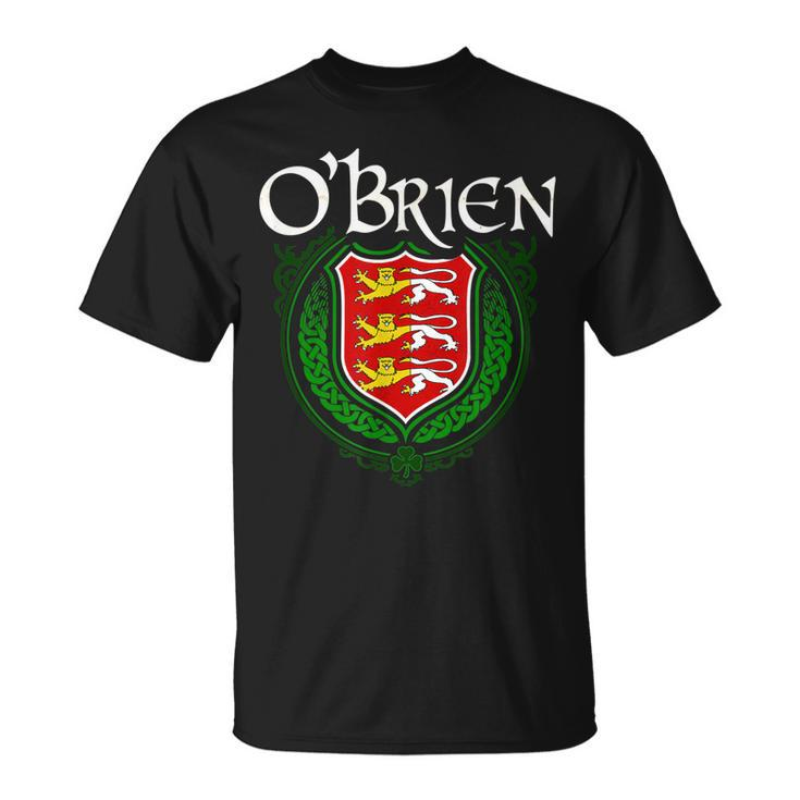 Obrien Surname Irish Last Name Obrien Family Crest  Unisex T-Shirt