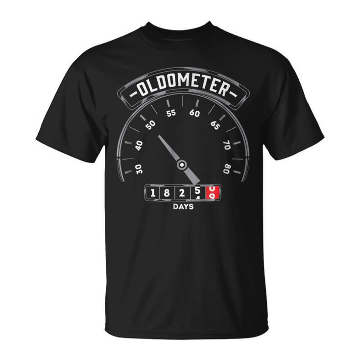 Oldometer - Funny 50 Year Old Birthday Gifts For Men 50 Bday Unisex T-Shirt