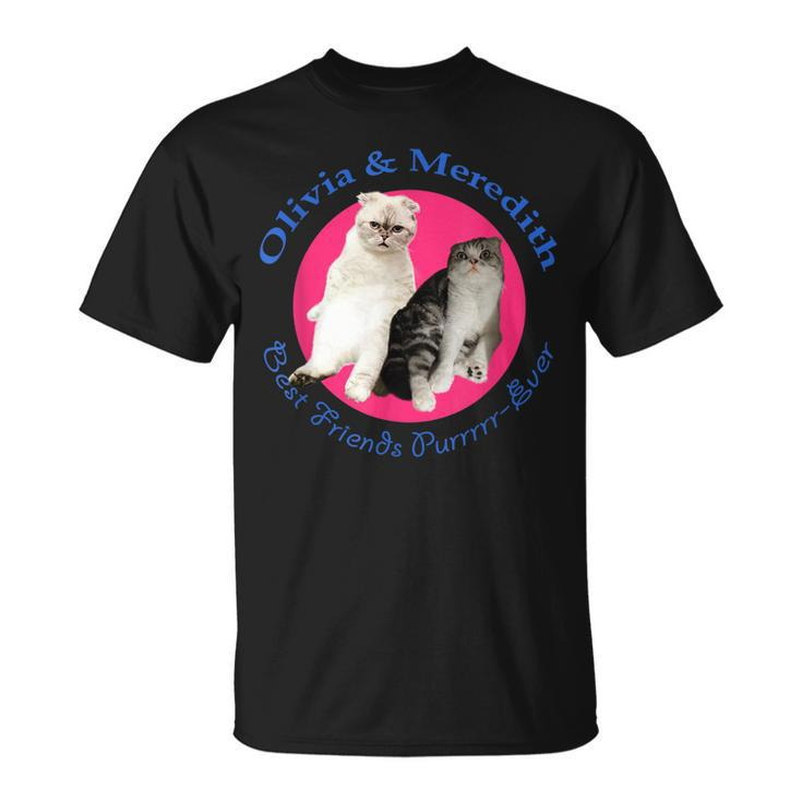 Olivia & Meredith - Best Friends Purrrr-Ever  Unisex T-Shirt