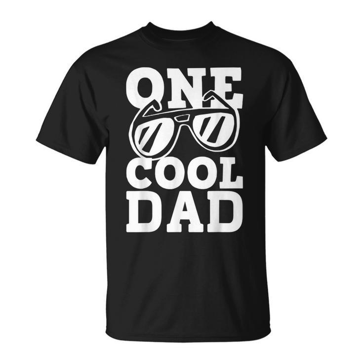 Mens One Cool Dude 1St Birthday One Cool Dad Family Matching T-Shirt
