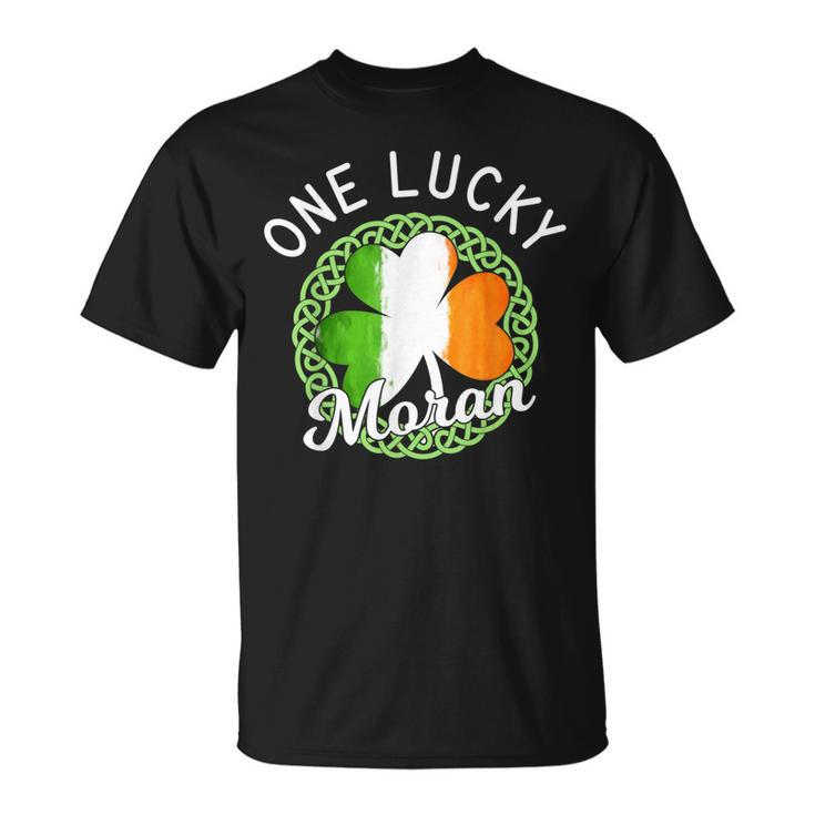 One Lucky Moran Irish Family Name Unisex T-Shirt