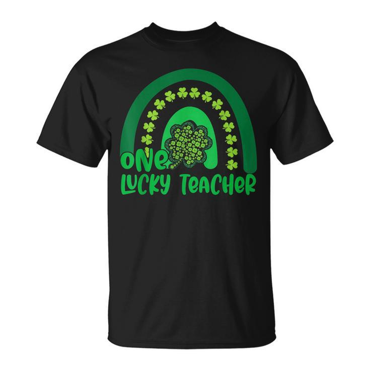 One Lucky Shamrock Teacher St Patrick’S Day Appreciation T-Shirt