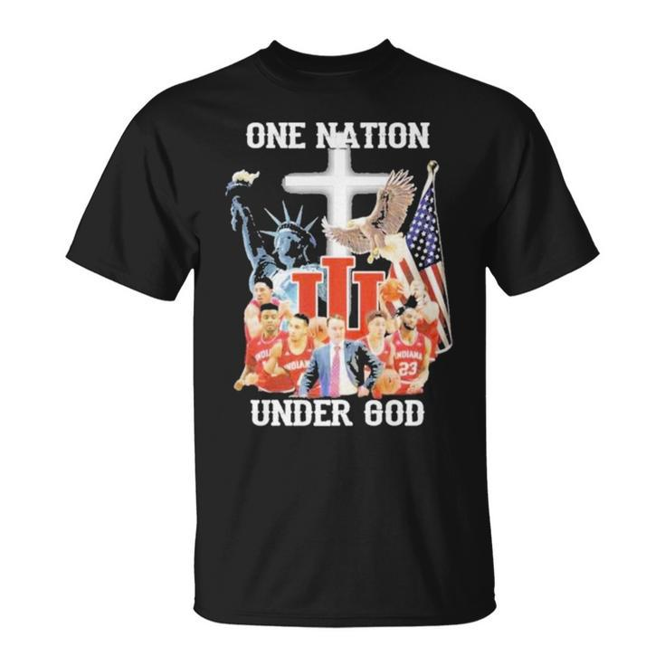 One Nation Under God Indiana Hoosiers Men’S Basketball  Unisex T-Shirt