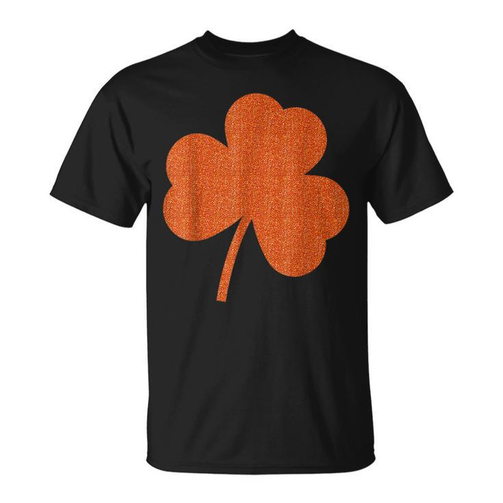 Orange Clover Irish St Patricks Paddys Day Lucky T-Shirt
