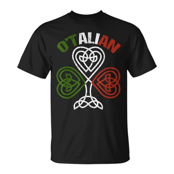 Otalian Italian Irish Relationship Ireland St Patricks Day T-Shirt