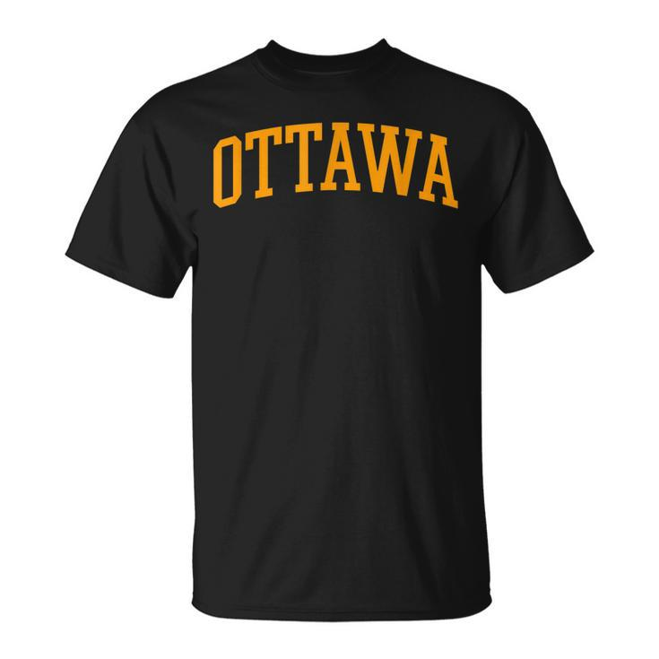 Ottawa Arch Vintage Retro University Style T-Shirt