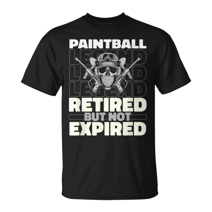 Paintball Im Ruhestand Sport Spieler Paintballer Paintball T-Shirt
