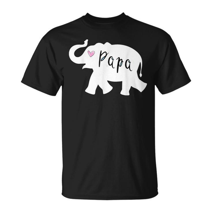 Papa Africa Elephant  Father Matching For Dad Gift For Mens Unisex T-Shirt