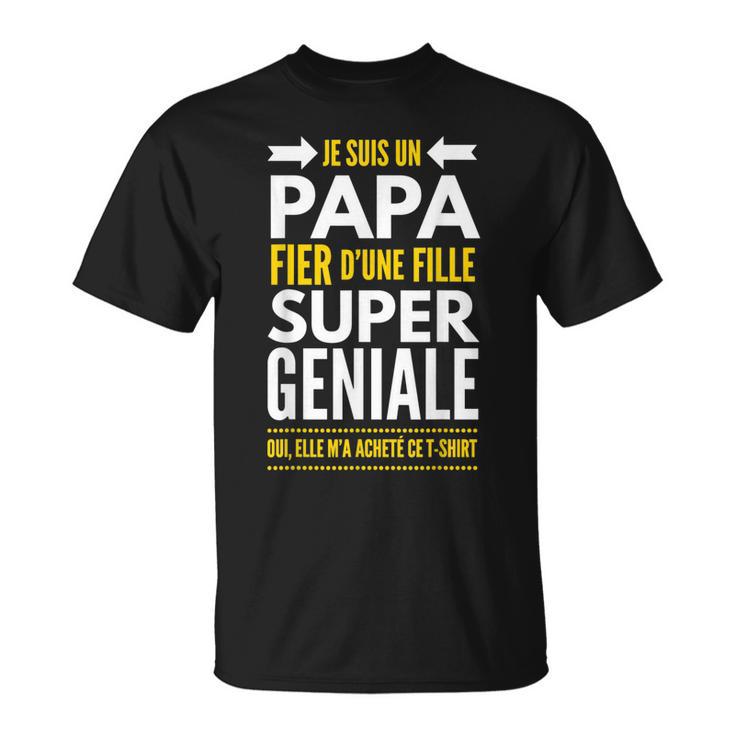 Papa von Mädchen T-Shirt, Lustiges Geburtstagsgeschenk für Väter