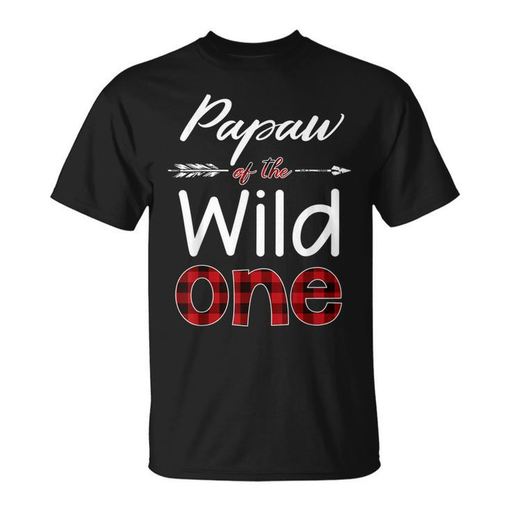 Papaw Of The Wild One Buffalo Plaid Lumberjack T-Shirt