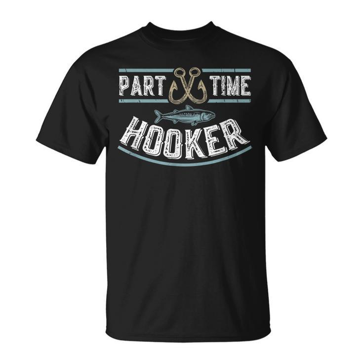 Part Time Hooker Fishing Men's Back Print T-shirt