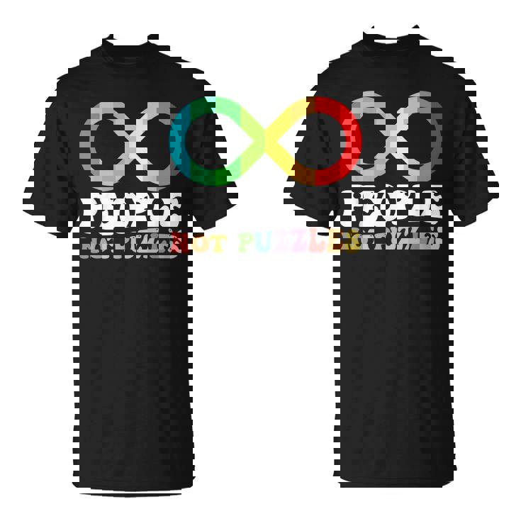 People Not Puzzles Autism Awareness Neurodiversity Inclusion  Unisex T-Shirt