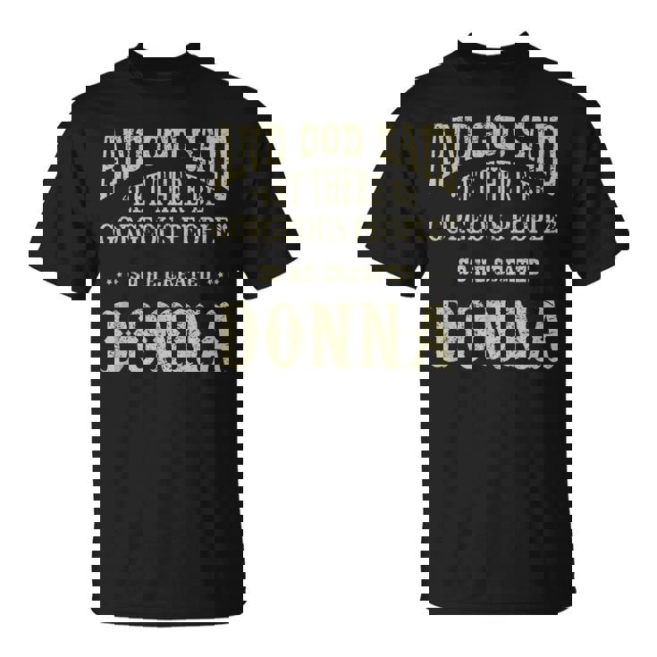 Personalized Birthday Gift Idea For Person Named Donna Unisex T-Shirt