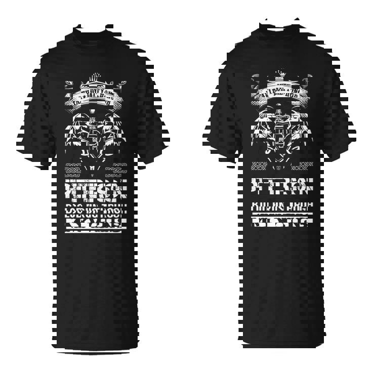 Peterson Blood Runs Through My Veins  Unisex T-Shirt