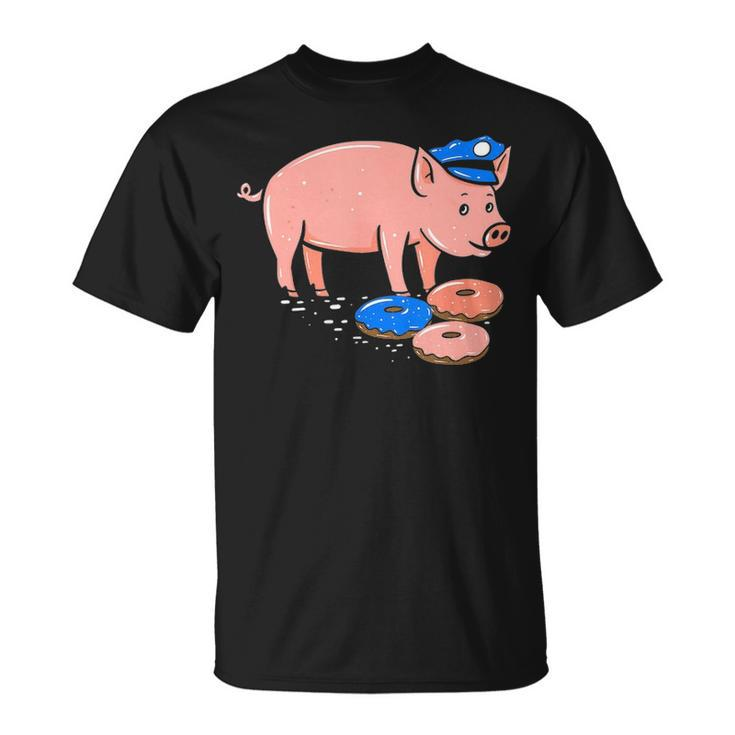 Pig Cop     Funny Police Officer Doughnut  Gift Unisex T-Shirt