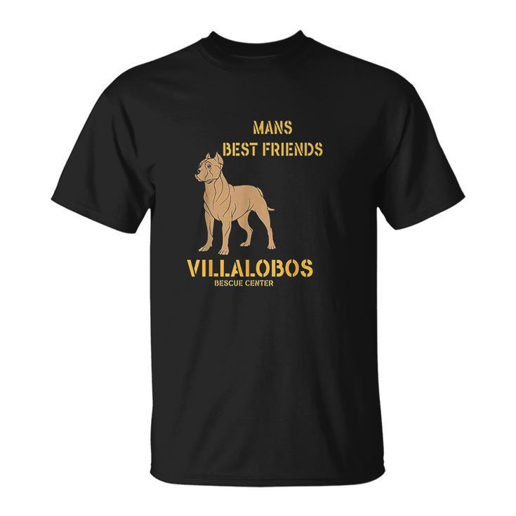 Pitbull Mans Best Friend Villalobos Rescue T-shirt