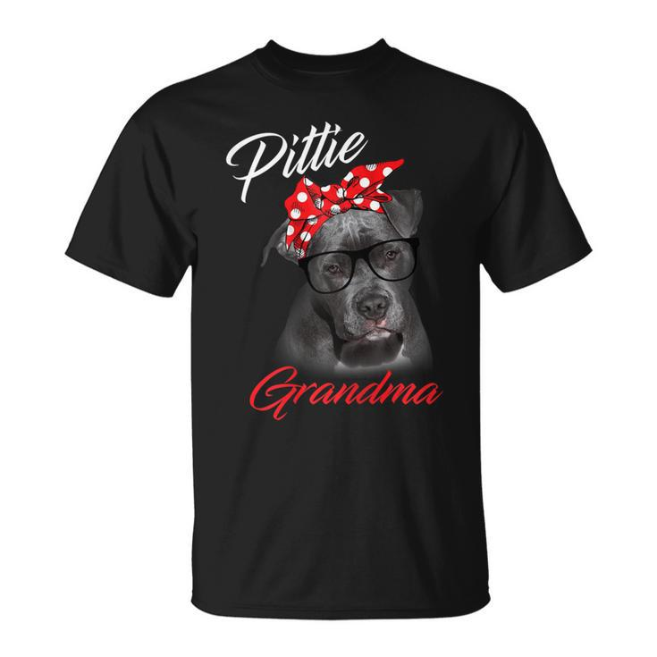 Pittie Grandma Granny Pitbull Dog Lovers Gift Unisex T-Shirt