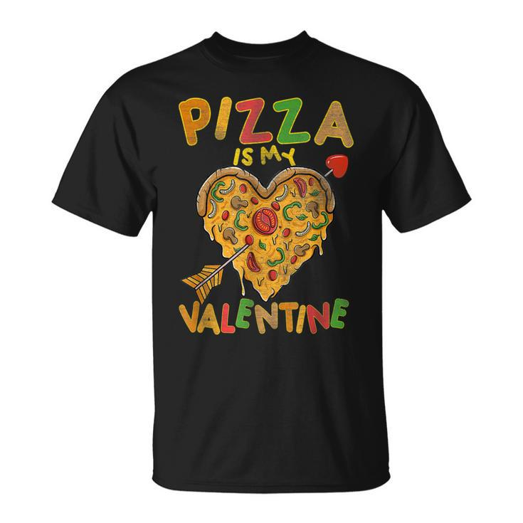 Pizza Is My Valentine Valentines Day Boys Girls Kids T-Shirt