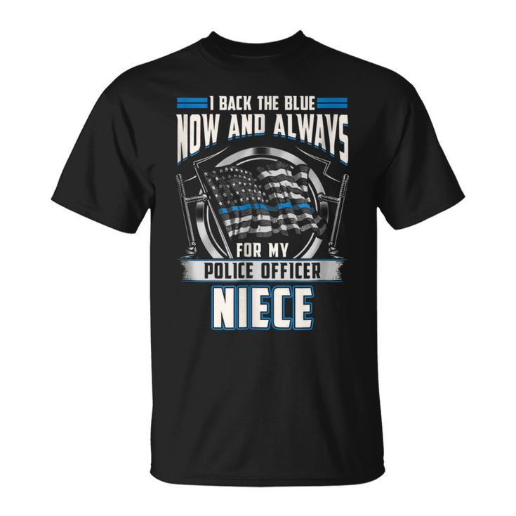 Police Officer Niece  Proud Uncle Aunt Supporter Unisex T-Shirt