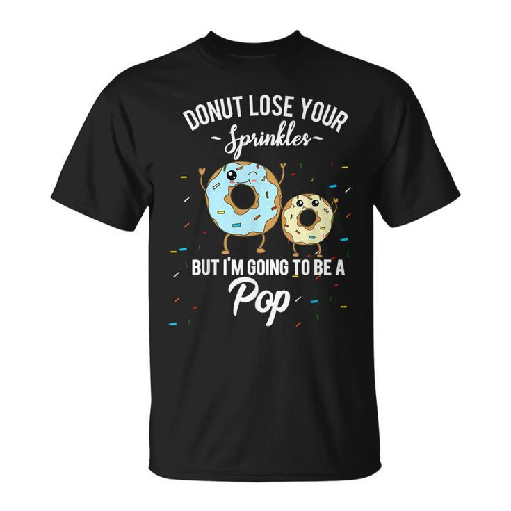 Pop Grandfather Pregnancy Baby Announcement Father Dad Donut Unisex T-Shirt