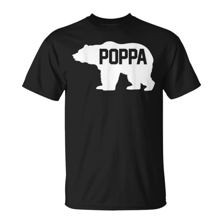 Poppa Bear Silhouette Unisex T-Shirt