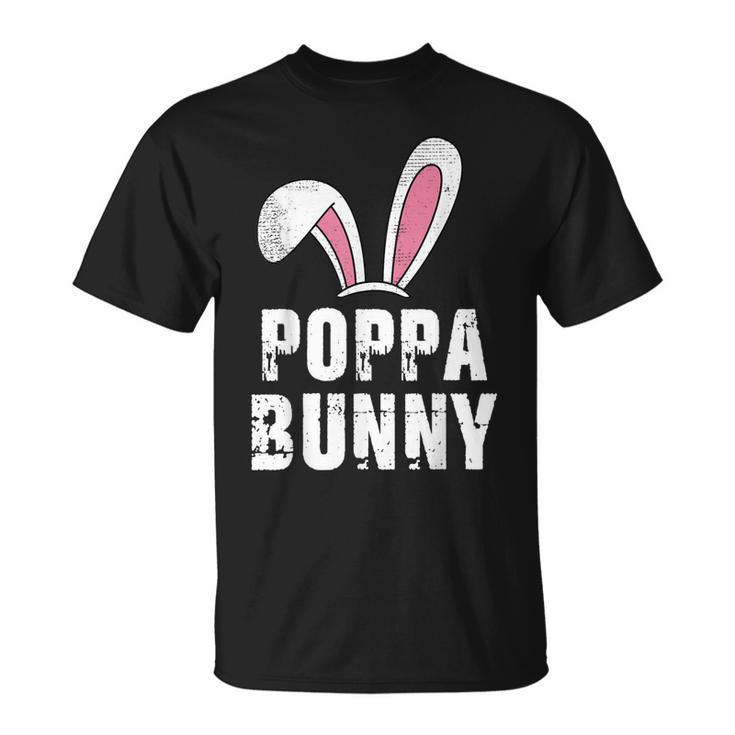 Poppa Bunny Ears Easter Day Rabbit Family Matching  Unisex T-Shirt