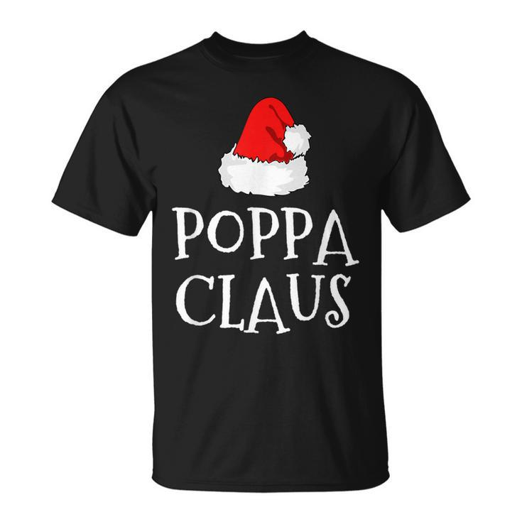 Poppa Claus Christmas Hat Family Group Matching Pajama Unisex T-Shirt