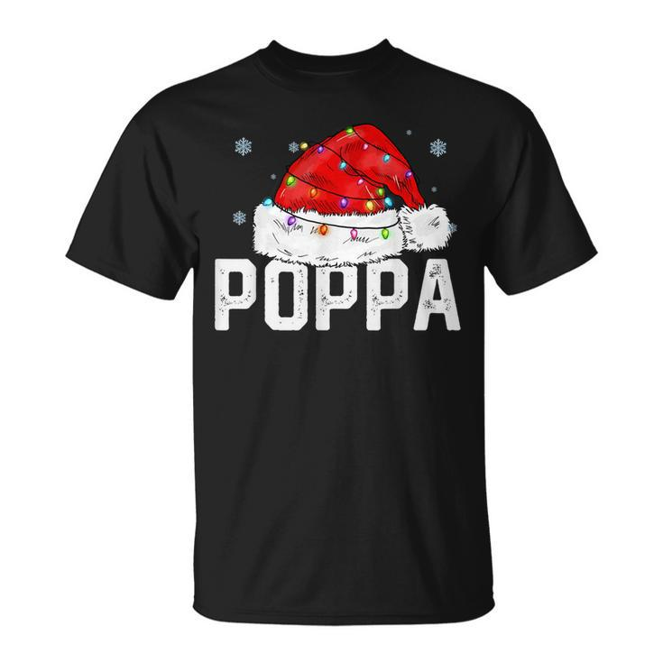 Poppa Claus Funny Xmas Family Matching Grandpa Christmas Unisex T-Shirt