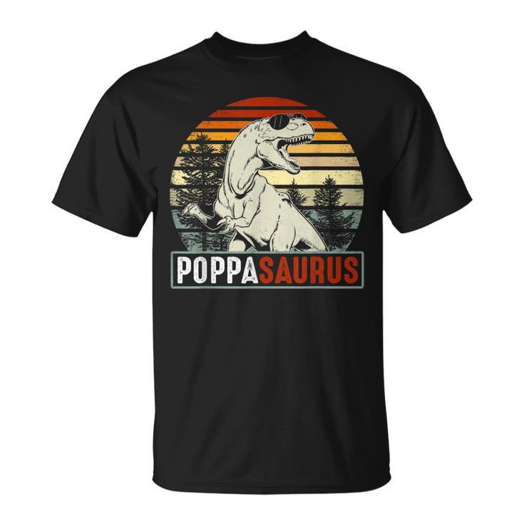 Poppasaurus Poppa Saurus Dinosaur Vintage Unisex T-Shirt