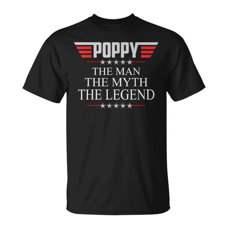 Mens Poppy The Man The Myth The Legend V2 Poppy T-shirt