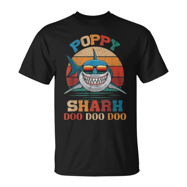 Poppy Shark  Doo Doo Doo Fathers Day Gift Unisex T-Shirt