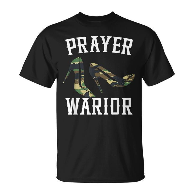 Prayer Warrior Camouflage For Religious Christian Soldier Unisex T-Shirt
