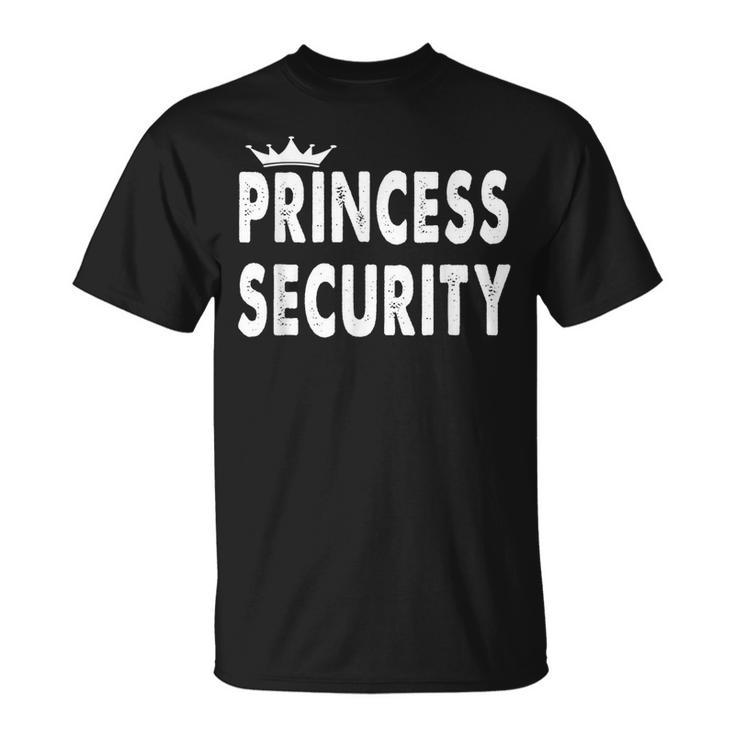 Princess Security Halloween Costume Dad Men Family Matching Unisex T-Shirt