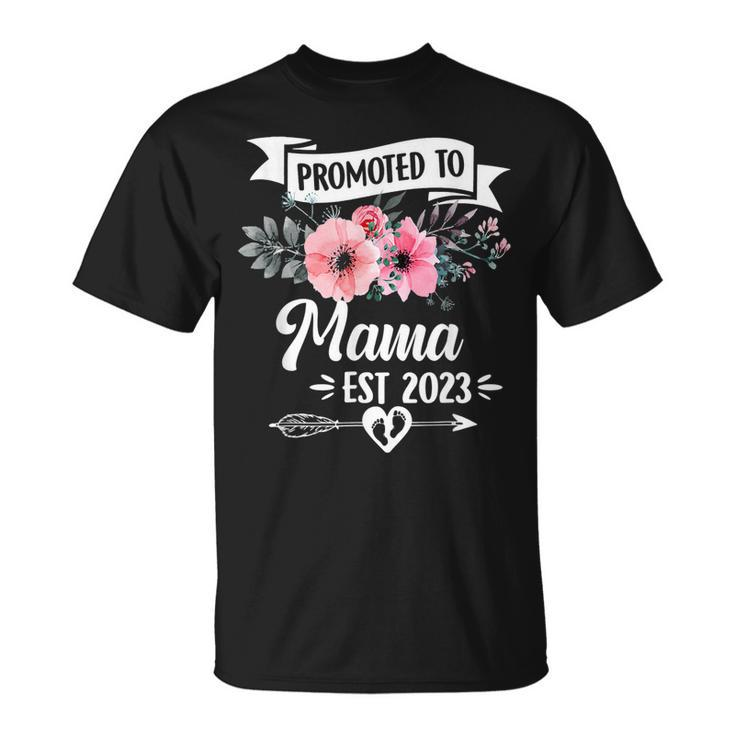 Promoted To Great Mama Est 2023 T-Shirt