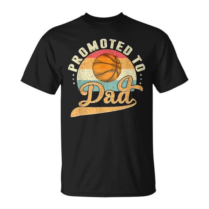 Promoted To Daddy Expecting Soon To Be Dad Father Basketball Unisex T-Shirt