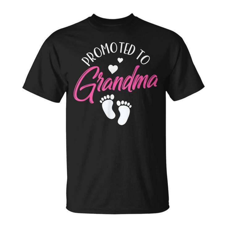 Promoted To Grandma First Time Grandparent Pregnant Cute Unisex T-Shirt