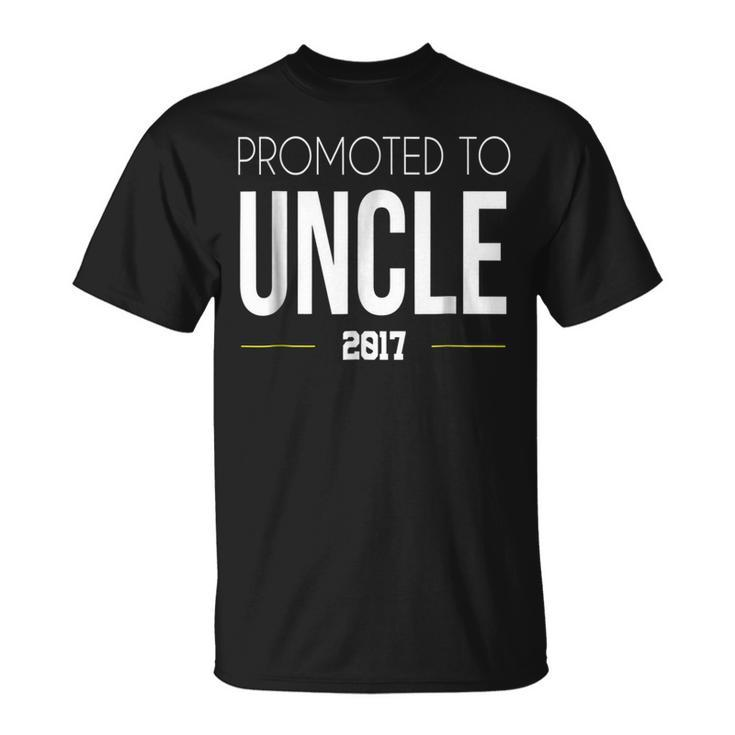 Promoted To Uncle 2017  | Great For New Uncles Unisex T-Shirt