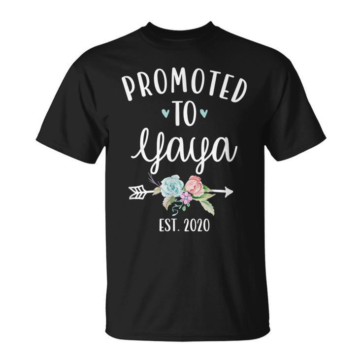 Promoted To Yaya 2020 Grandparents Day Gift Unisex T-Shirt